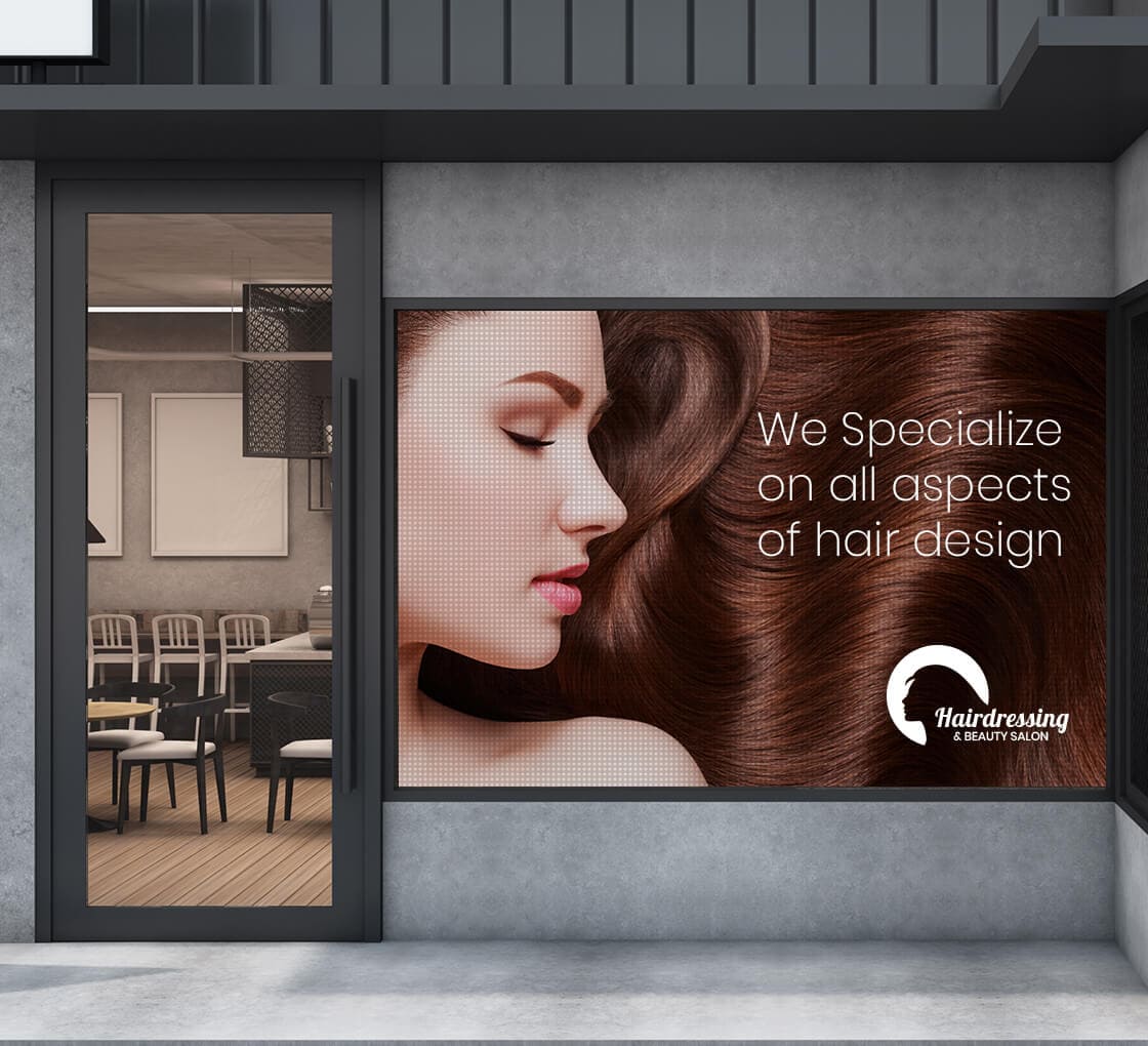 Oneway Vision Printing on Shop Window
